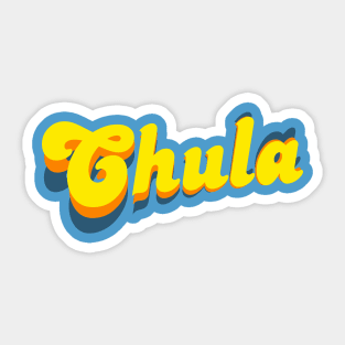 Chula - Hot Female - Yellow Design Sticker